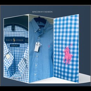 POLO RALPH LAUREN SHIRT CUSTOM FIT POLO LOGO PINK.
